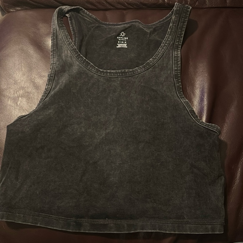 Aerie cropped work out tank